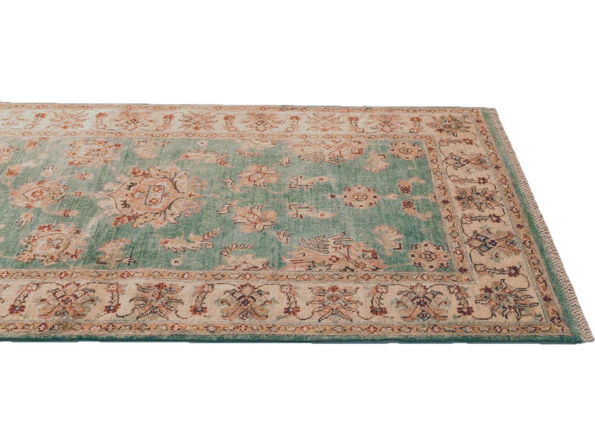 2' 11 x 8' 4 Hand Knotted Ariana Ziegler Runner Rug