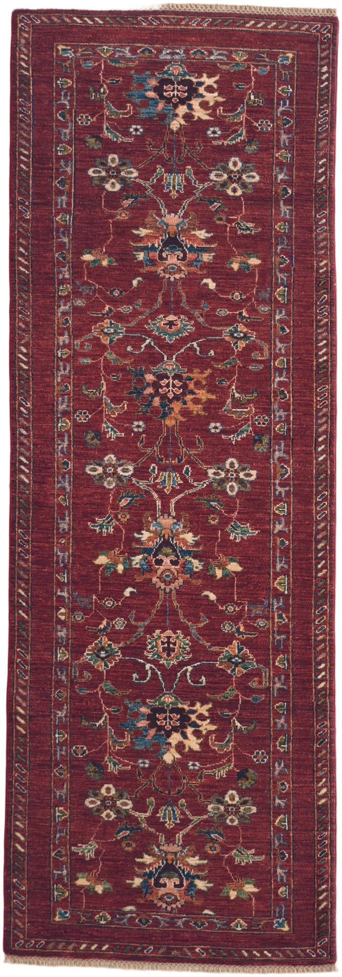 2' 11 x 8' 6 Hand Knotted Ariana Ziegler Runner Rug