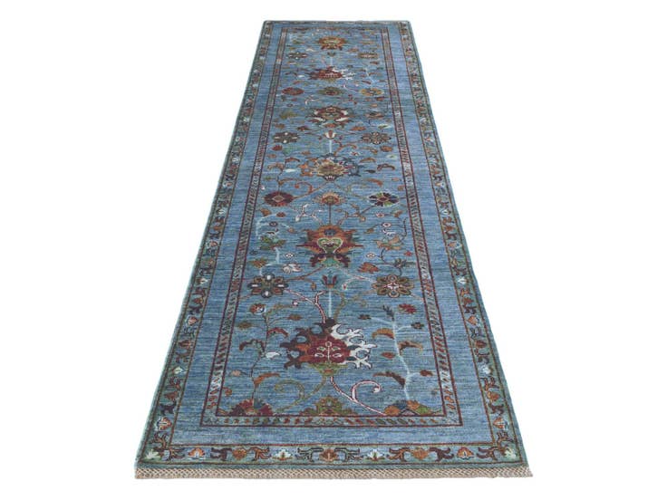 Detail image of 80cm x 305cm Hand Knotted Ariana Ziegler Runner Rug