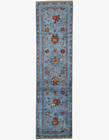 2' 8 x 10' Hand Knotted Ariana Ziegler Runner Rug