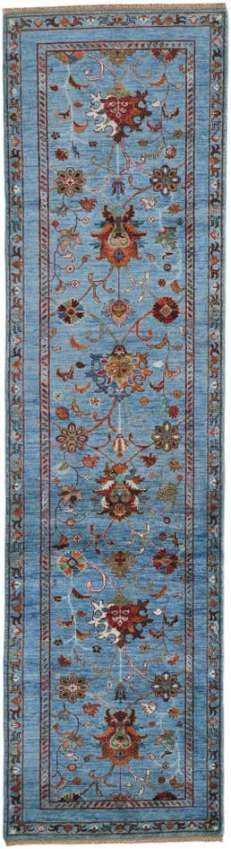 Detail image of 80cm x 305cm Hand Knotted Ariana Ziegler Runner Rug