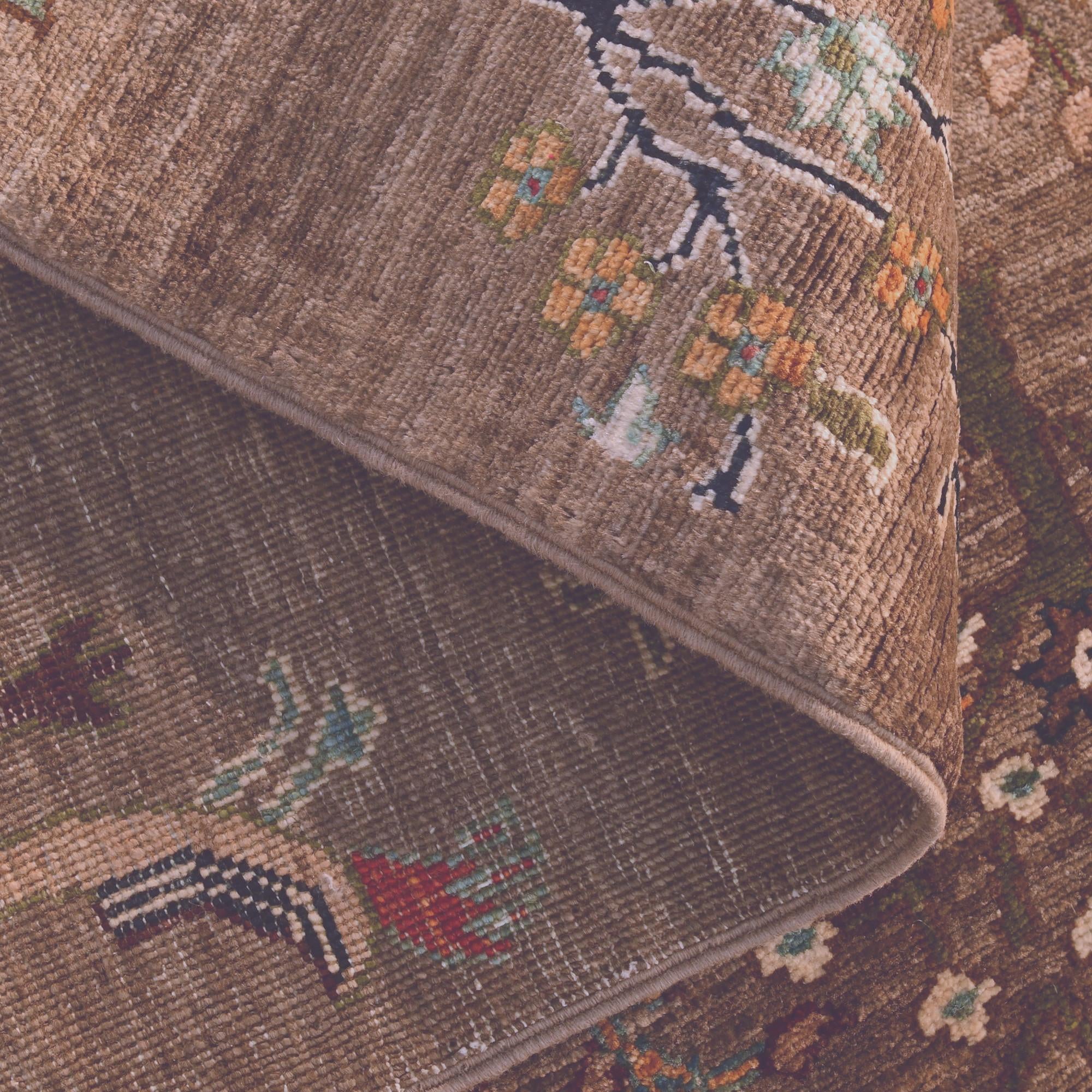 2' 7 x 7' 9 Hand Knotted Ariana Ziegler Runner Rug