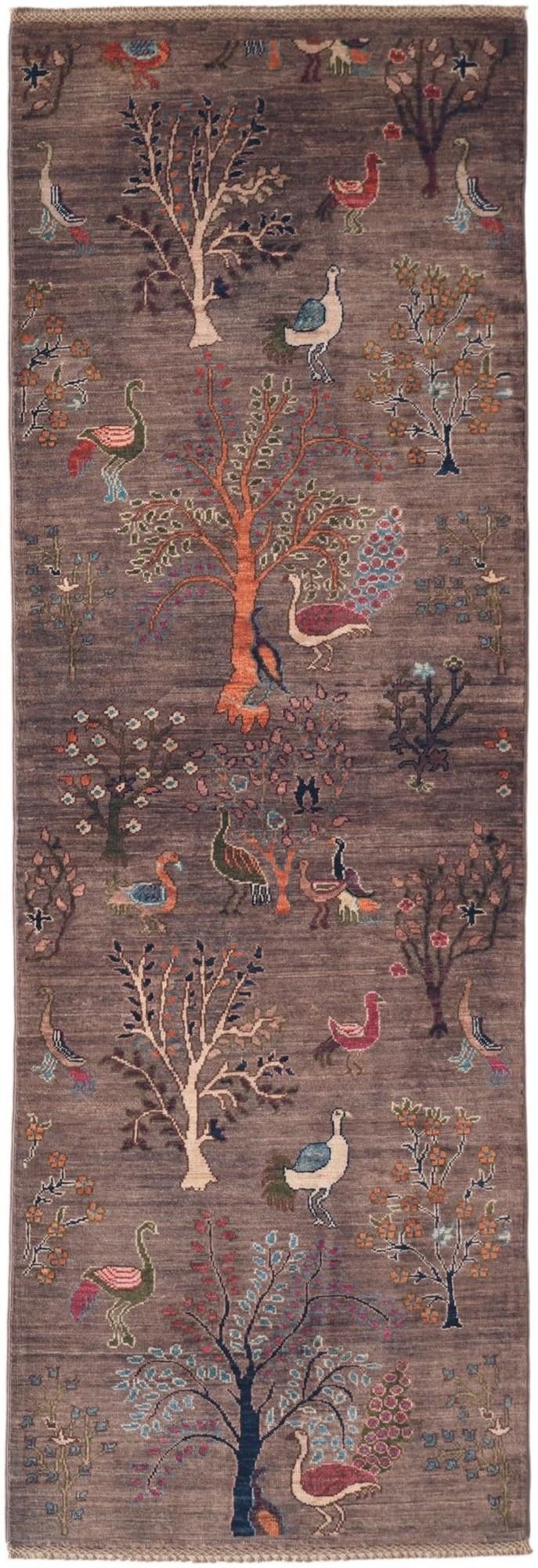 2' 7 x 7' 9 Hand Knotted Ariana Ziegler Runner Rug