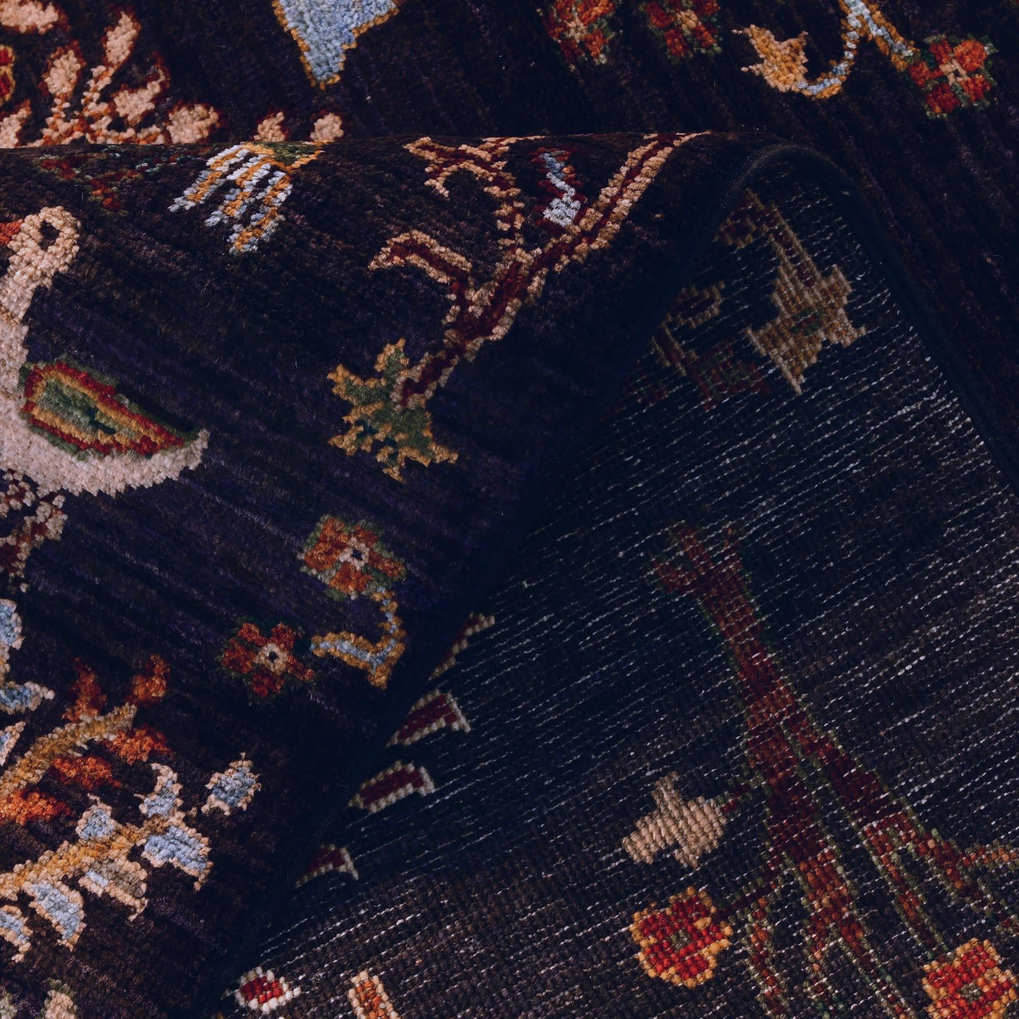 2' 7 x 9' 8 Hand Knotted Ariana Ziegler Runner Rug