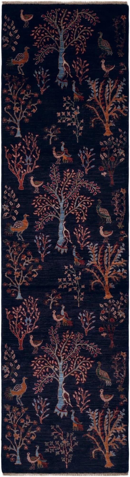 2' 7 x 9' 8 Hand Knotted Ariana Ziegler Runner Rug