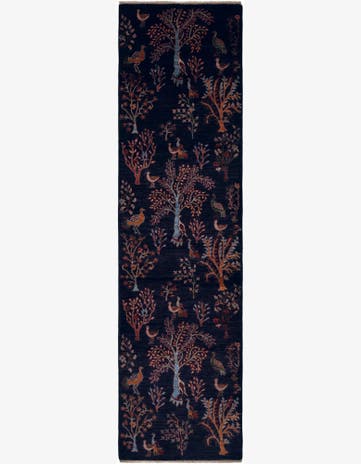2' 7 x 9' 8 Hand Knotted Ariana Ziegler Runner Rug