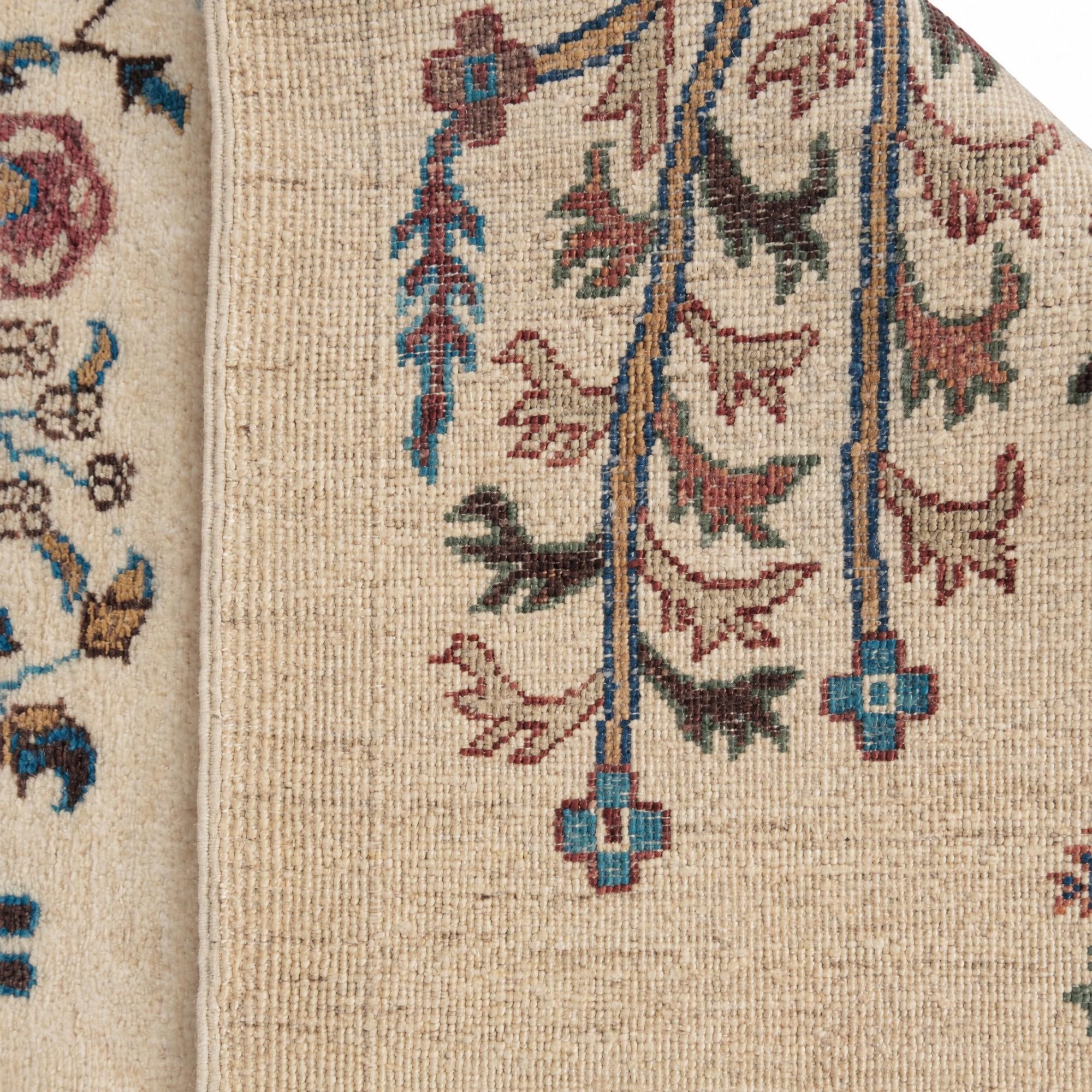 75cm x 210cm Hand Knotted Ariana Ziegler Runner Rug