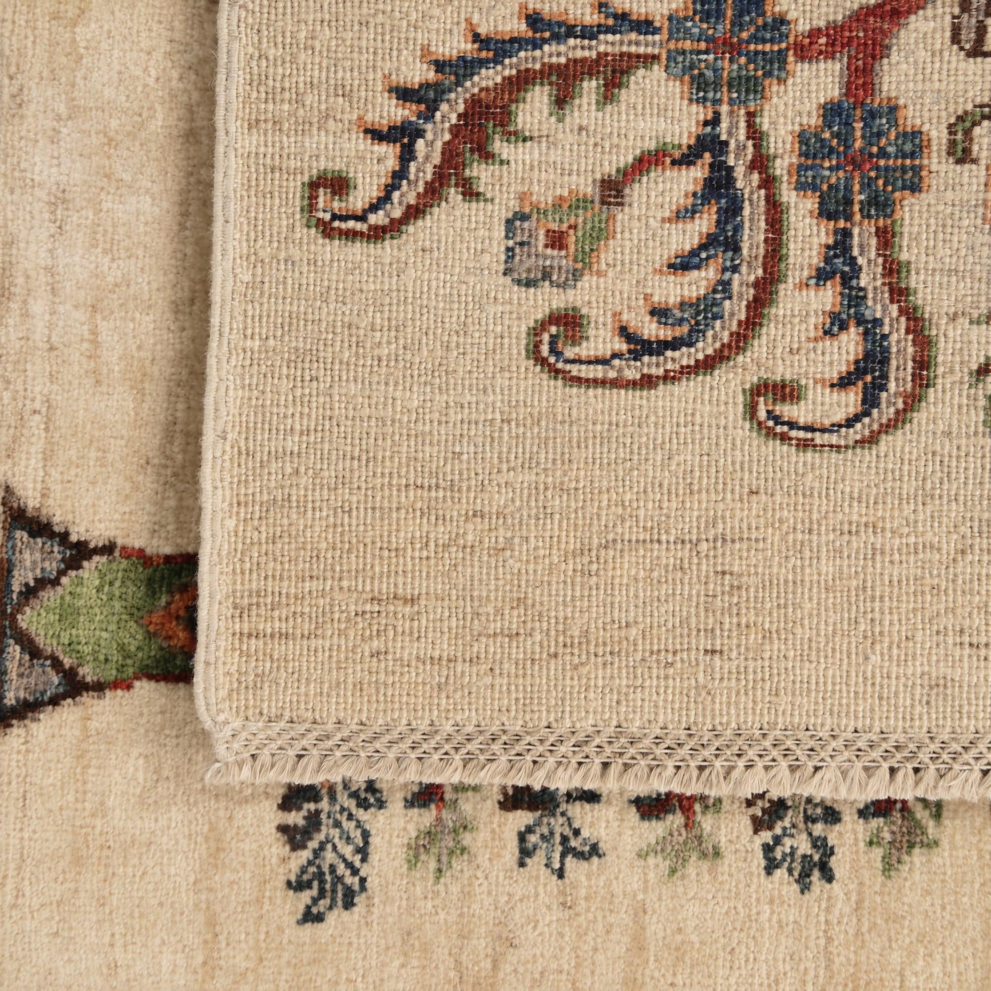 2' 7 x 8' 4 Hand Knotted Ariana Ziegler Runner Rug