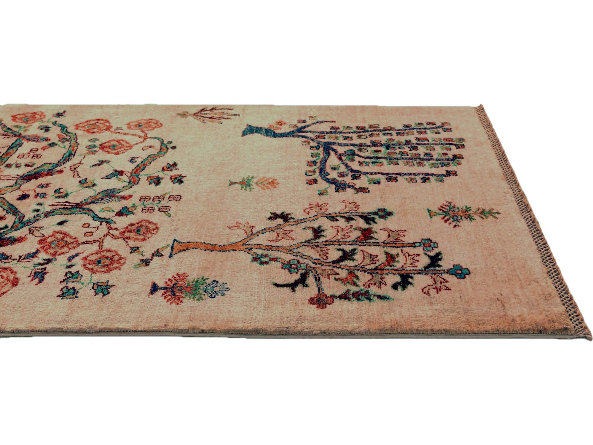 2' 9 x 6' 10 Hand Knotted Ariana Ziegler Runner Rug