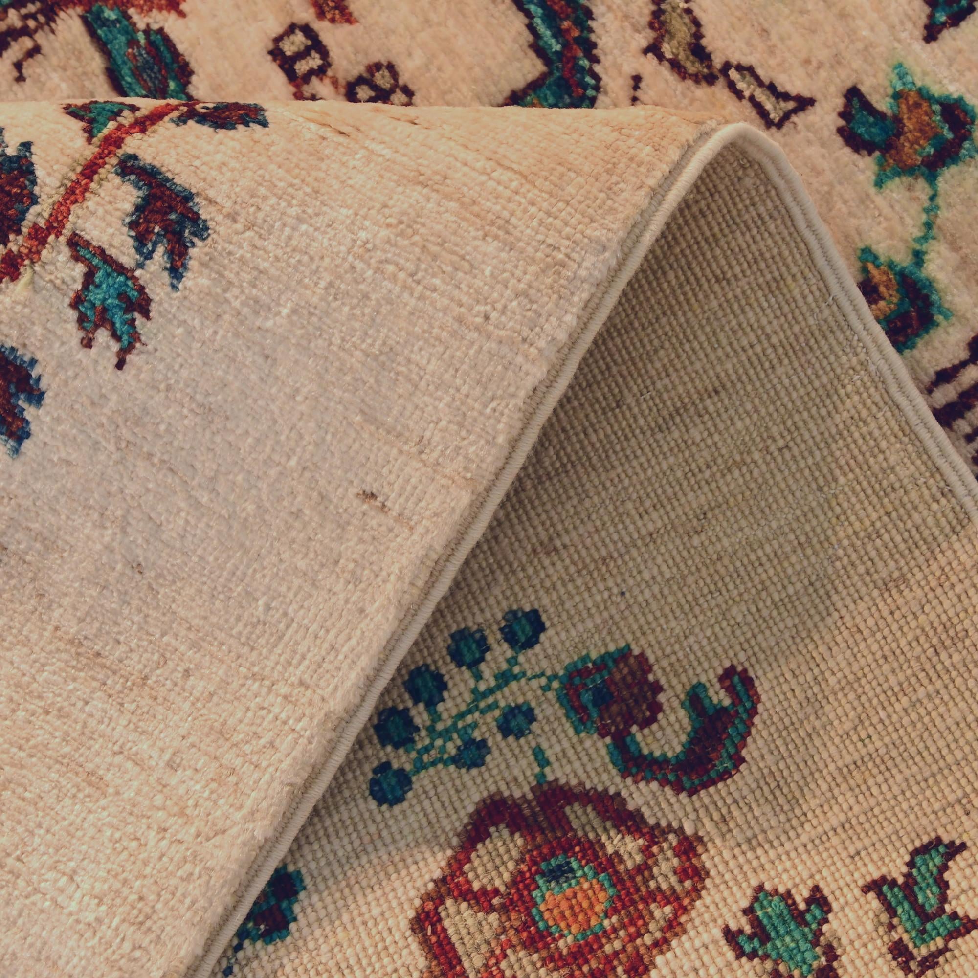 2' 9 x 6' 10 Hand Knotted Ariana Ziegler Runner Rug
