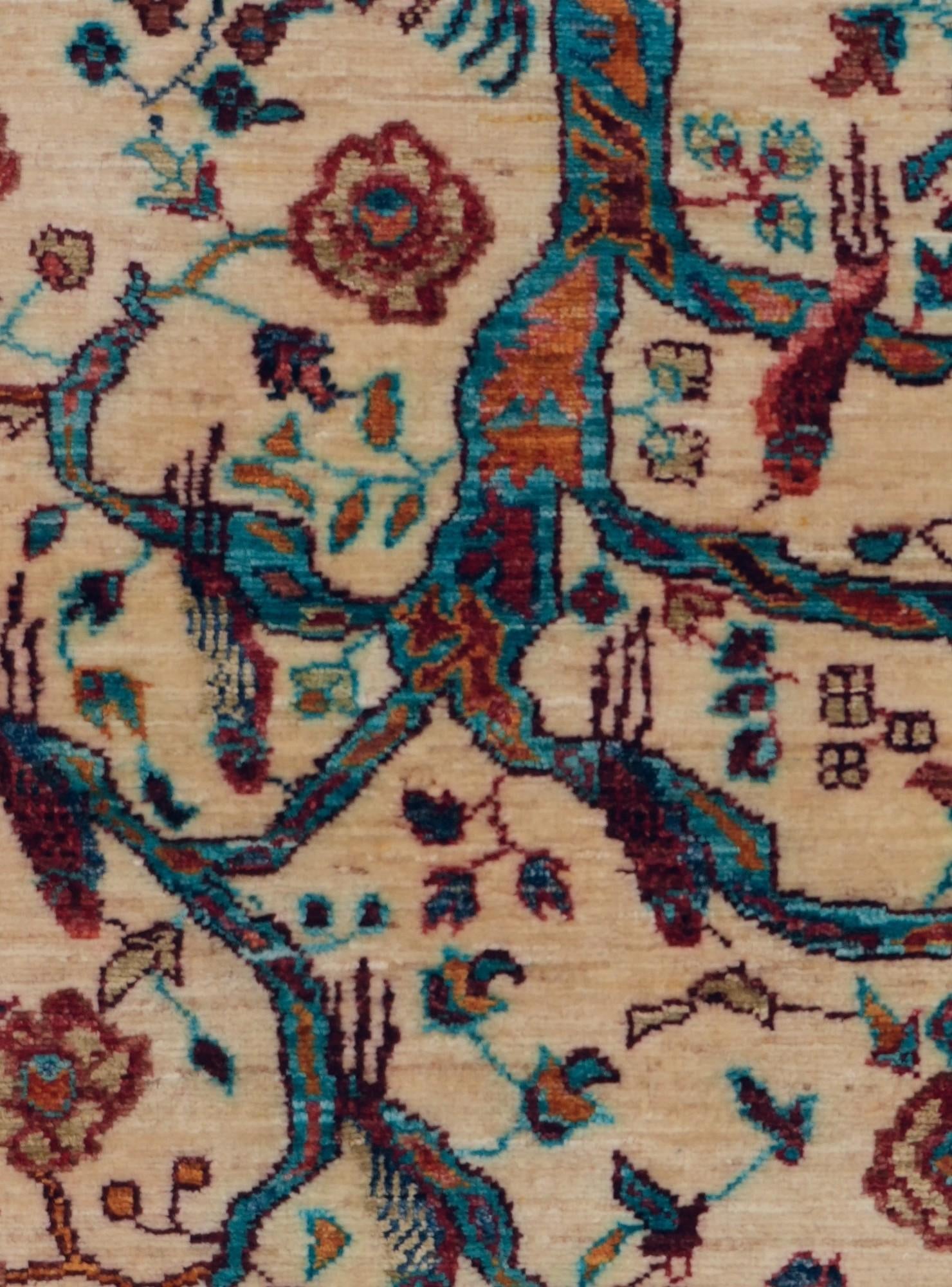 2' 9 x 6' 10 Hand Knotted Ariana Ziegler Runner Rug