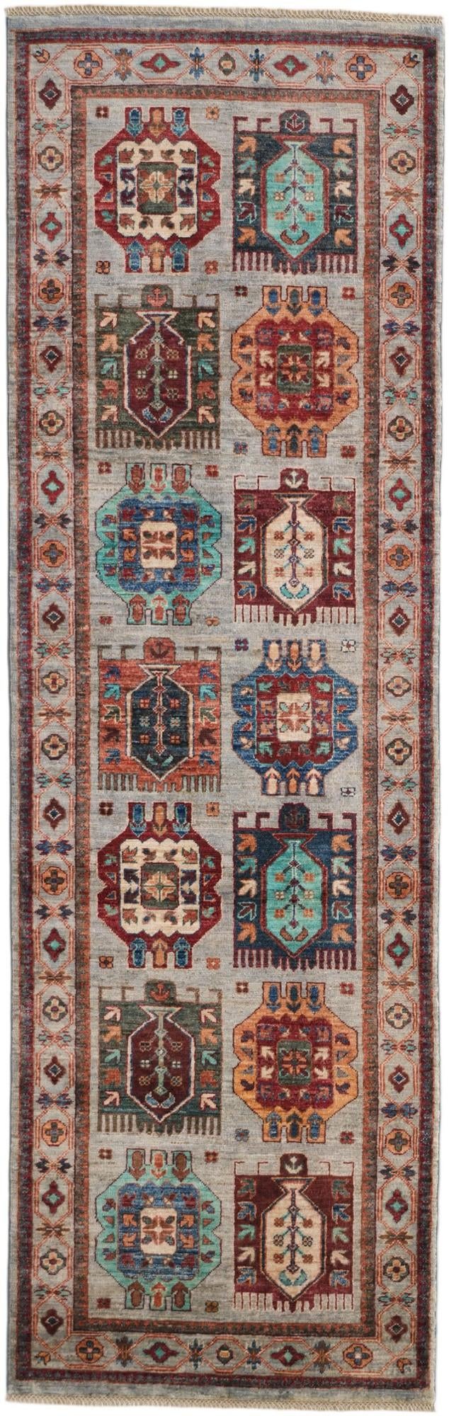 2' 10 x 9' 1 Hand Knotted Ariana Ziegler Runner Rug