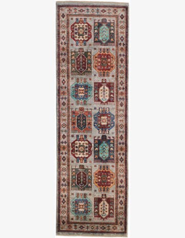 2' 10 x 9' 1 Hand Knotted Ariana Ziegler Runner Rug