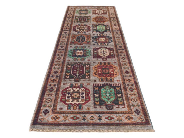 Detail image of 2' 8 x 9' 3 Hand Knotted Ariana Ziegler Runner Rug