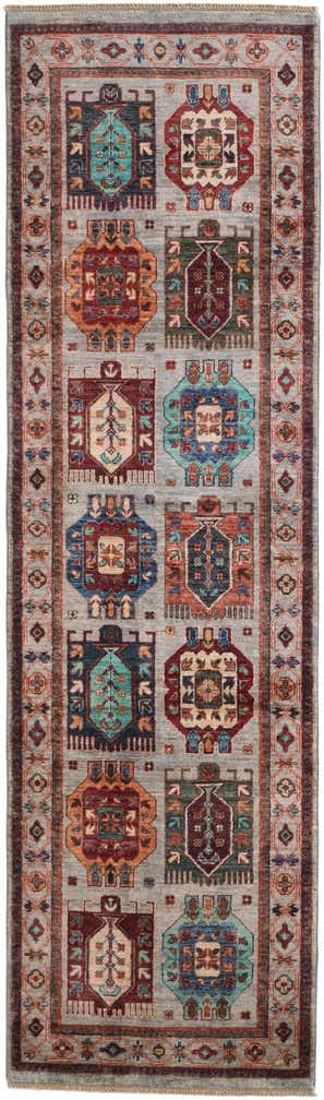 2' 8 x 9' 3 Hand Knotted Ariana Ziegler Runner Rug