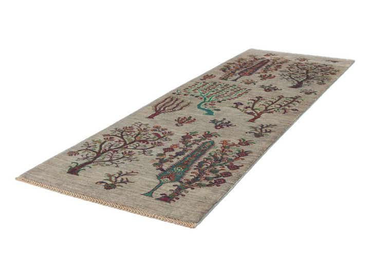 2' 9 x 8' Hand Knotted Ariana Ziegler Runner Rug