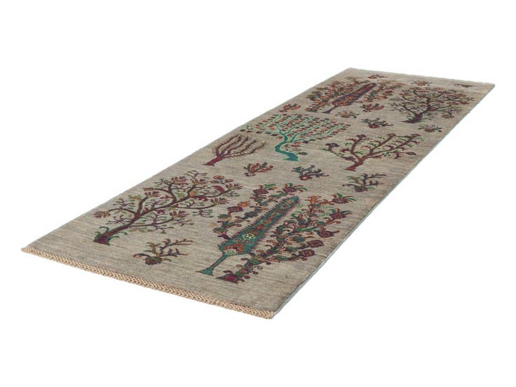 Detail image of 85cm x 245cm anudado a mano Ariana Ziegler Alfombra Pasillera