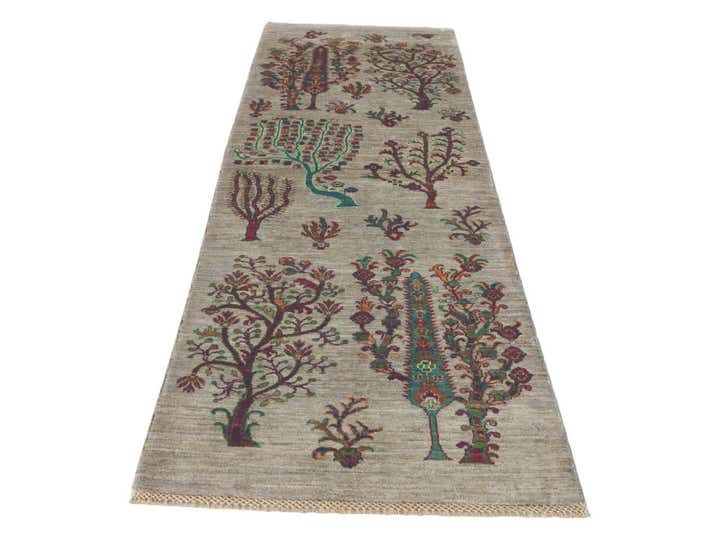 2' 9 x 8' Hand Knotted Ariana Ziegler Runner Rug