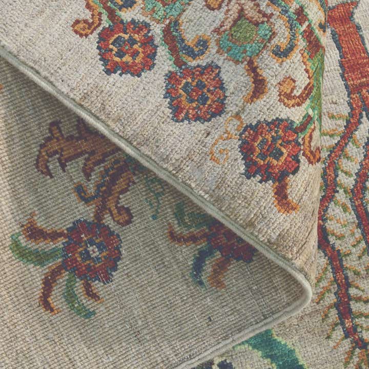 2' 9 x 8' Hand Knotted Ariana Ziegler Runner Rug