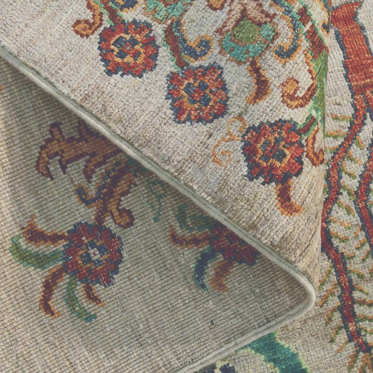Detail image of 85cm x 245cm anudado a mano Ariana Ziegler Alfombra Pasillera
