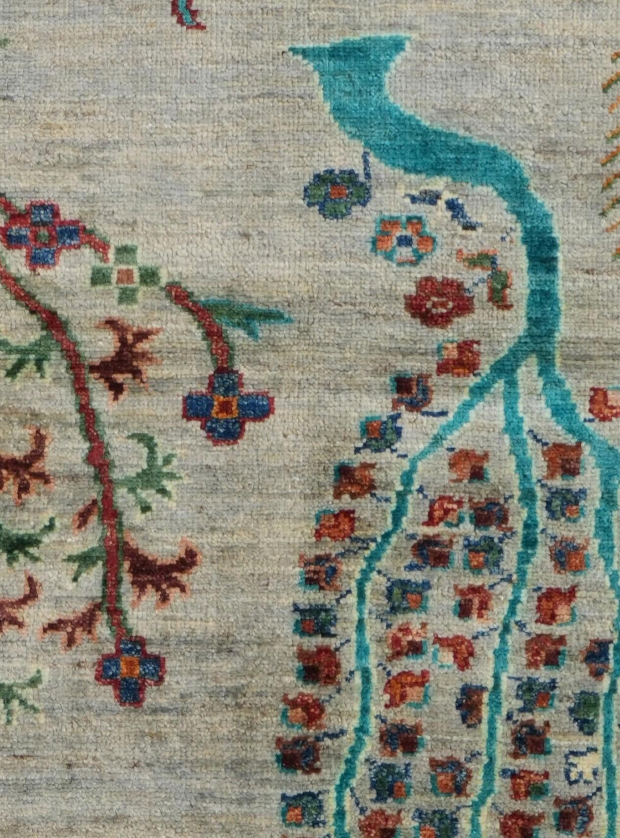2' 9 x 8' Hand Knotted Ariana Ziegler Runner Rug