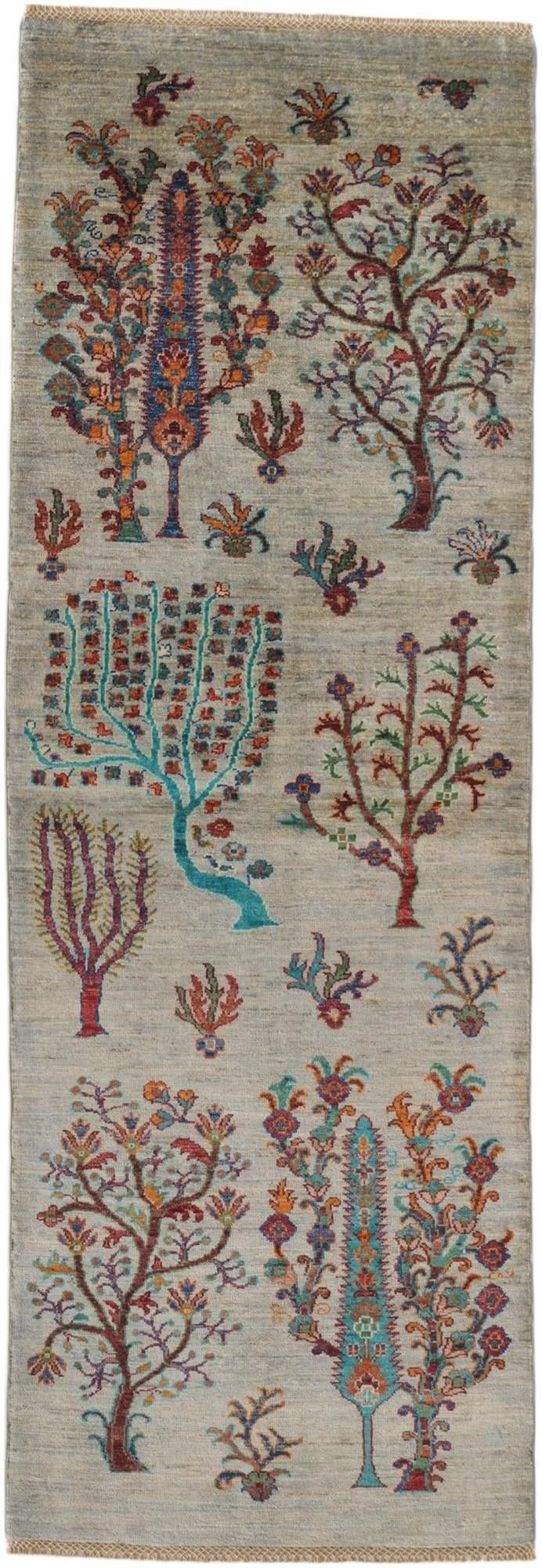 2' 9 x 8' Hand Knotted Ariana Ziegler Runner Rug