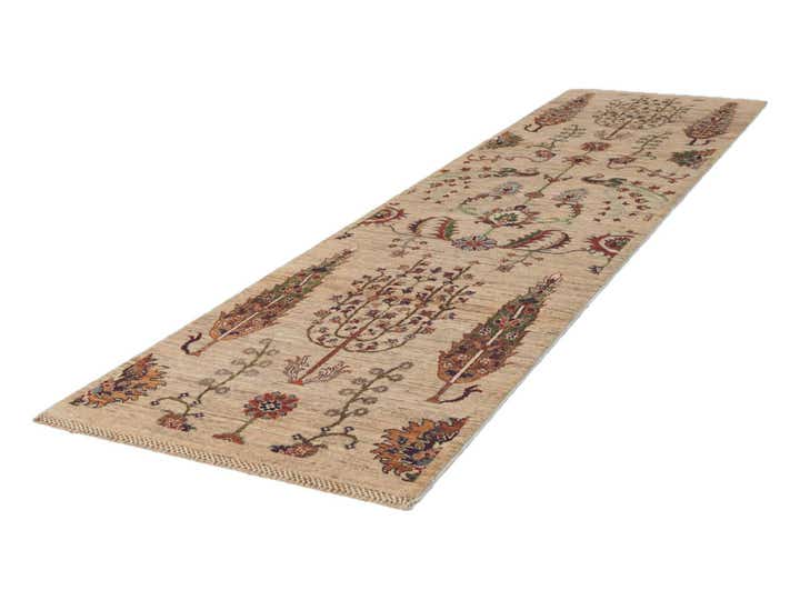 2' 7 x 9' 8 Hand Knotted Ariana Ziegler Runner Rug