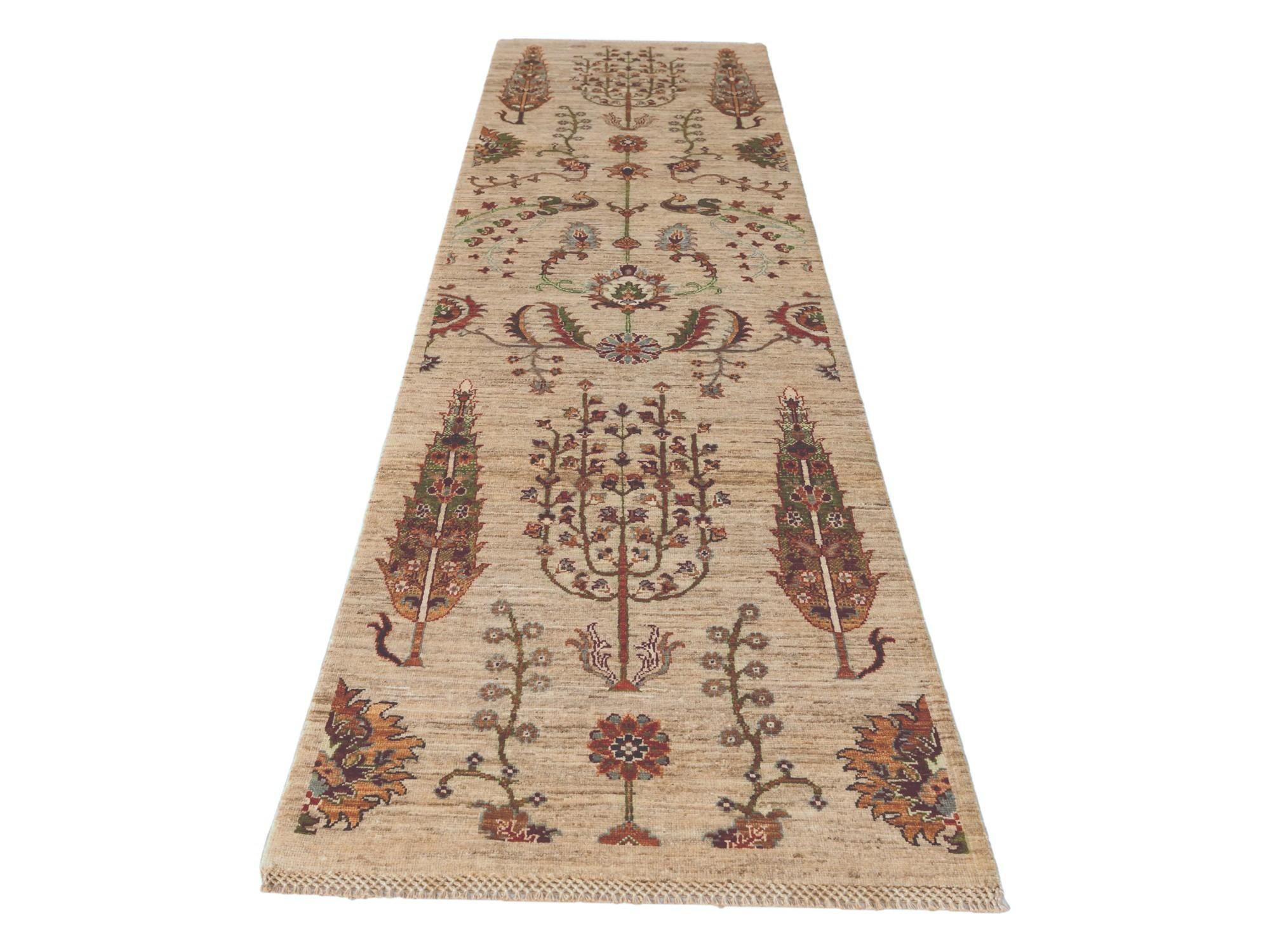 2' 7 x 9' 8 Hand Knotted Ariana Ziegler Runner Rug