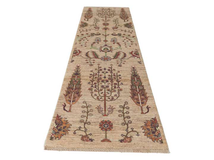 2' 7 x 9' 8 Hand Knotted Ariana Ziegler Runner Rug