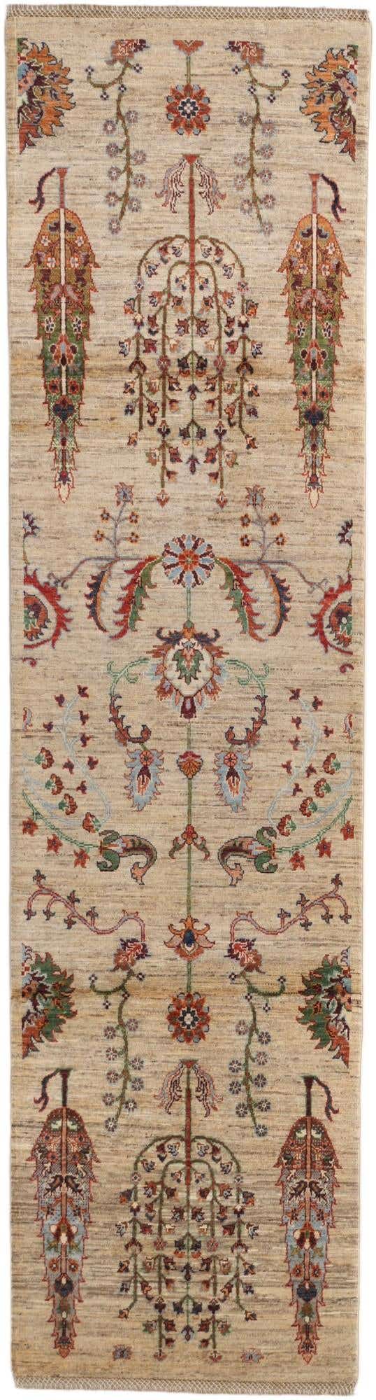 2' 7 x 9' 8 Hand Knotted Ariana Ziegler Runner Rug