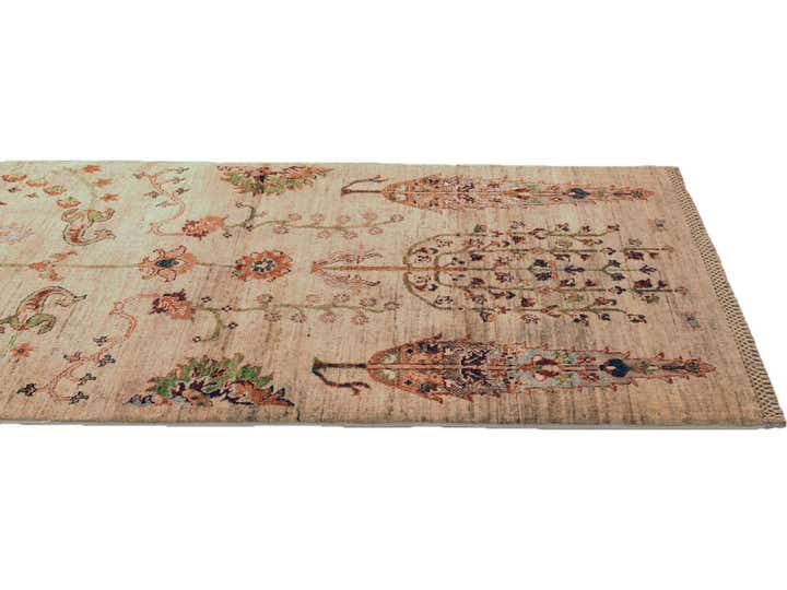 2' 7 x 9' 7 Hand Knotted Ariana Ziegler Runner Rug