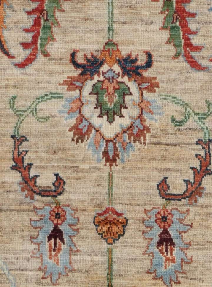 2' 7 x 9' 7 Hand Knotted Ariana Ziegler Runner Rug