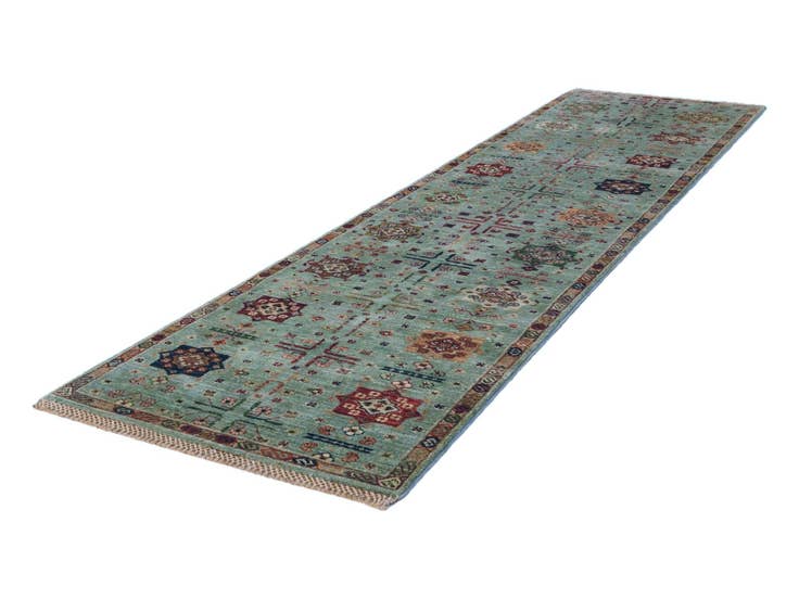 Detail image of 2' 7 x 9' 7 Hand Knotted Ariana Ziegler Runner Rug