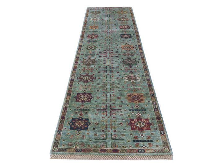 2' 7 x 9' 7 Hand Knotted Ariana Ziegler Runner Rug