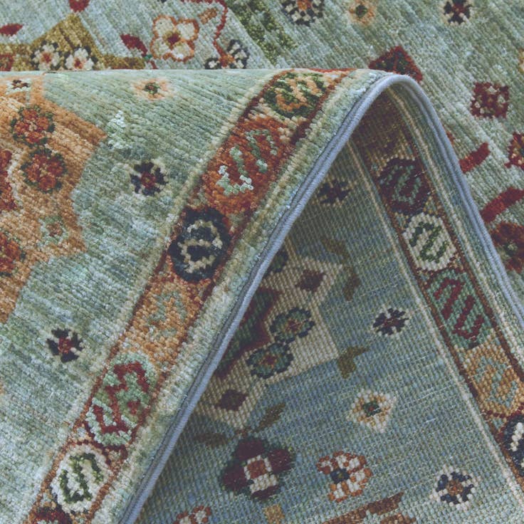 Detail image of 2' 7 x 9' 7 Hand Knotted Ariana Ziegler Runner Rug