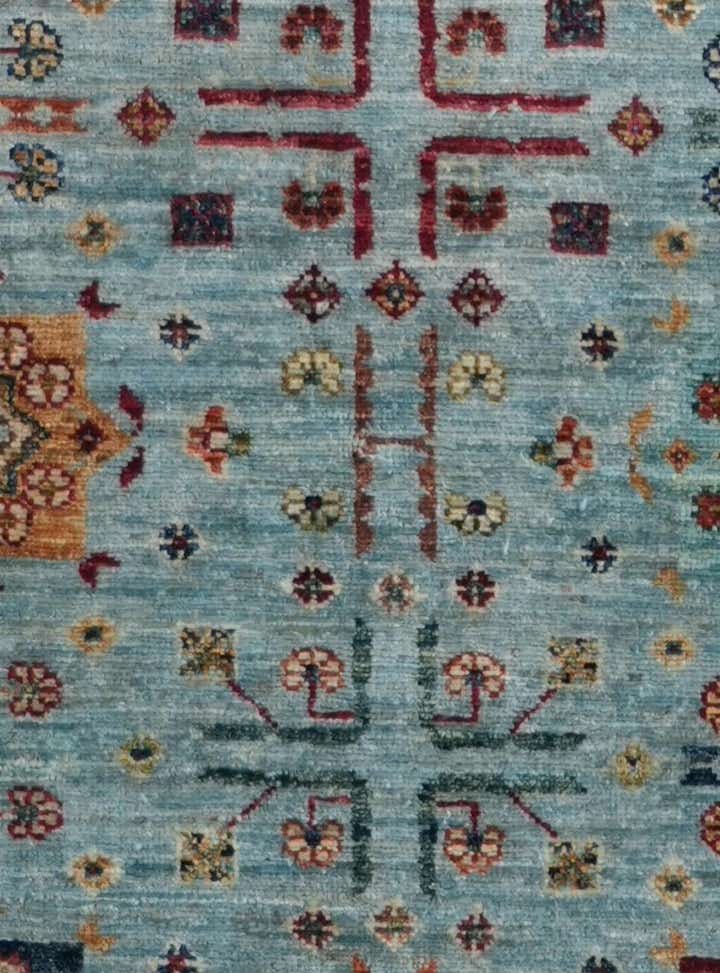 2' 7 x 9' 7 Hand Knotted Ariana Ziegler Runner Rug