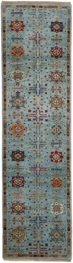 2' 7 x 9' 7 Hand Knotted Ariana Ziegler Runner Rug