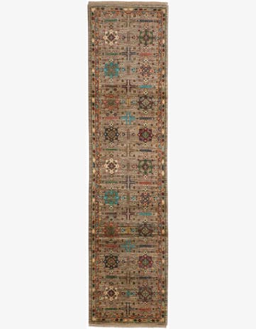 2' 6 x 10' 2 Hand Knotted Ariana Ziegler Runner Rug
