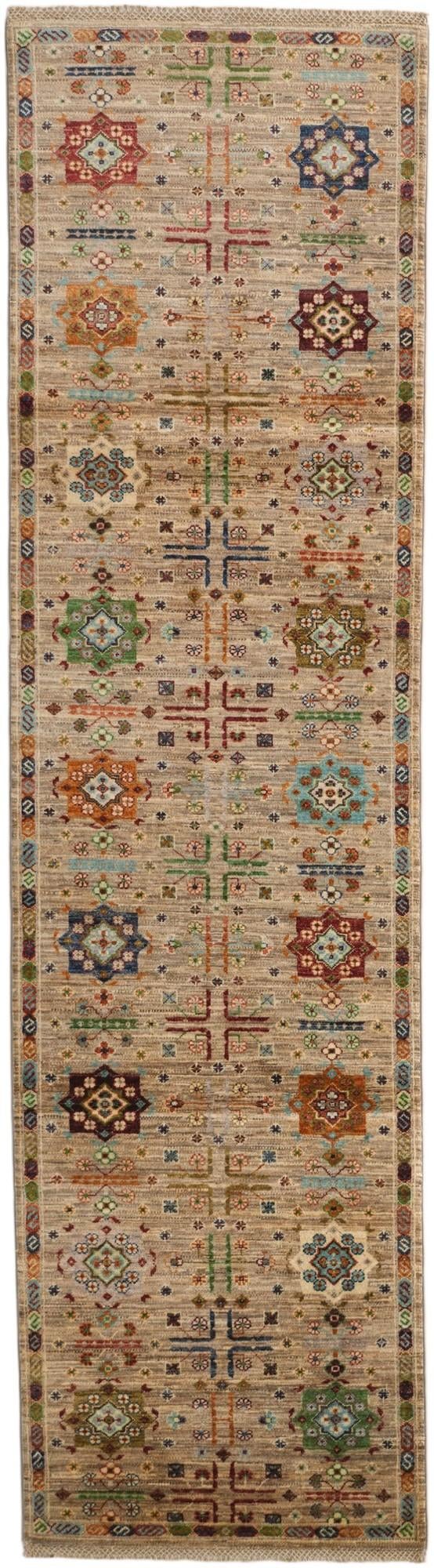 2' 8 x 9' 9 Hand Knotted Ariana Ziegler Runner Rug