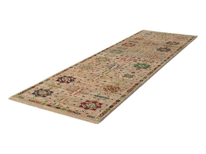 2' 9 x 8' 4 Hand Knotted Ariana Ziegler Runner Rug