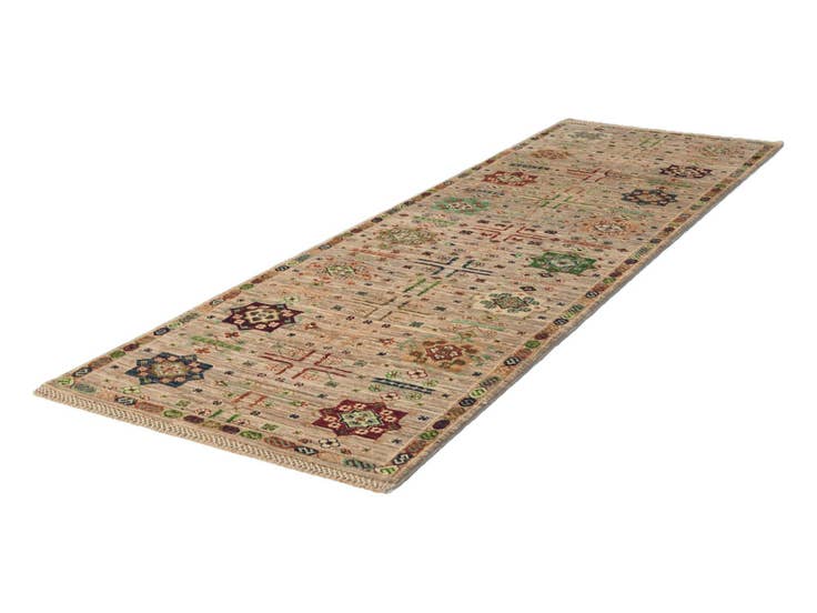 Detail image of 2' 9 x 8' 4 Hand Knotted Ariana Ziegler Runner Rug