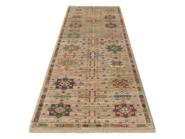 2' 9 x 8' 4 Hand Knotted Ariana Ziegler Runner Rug