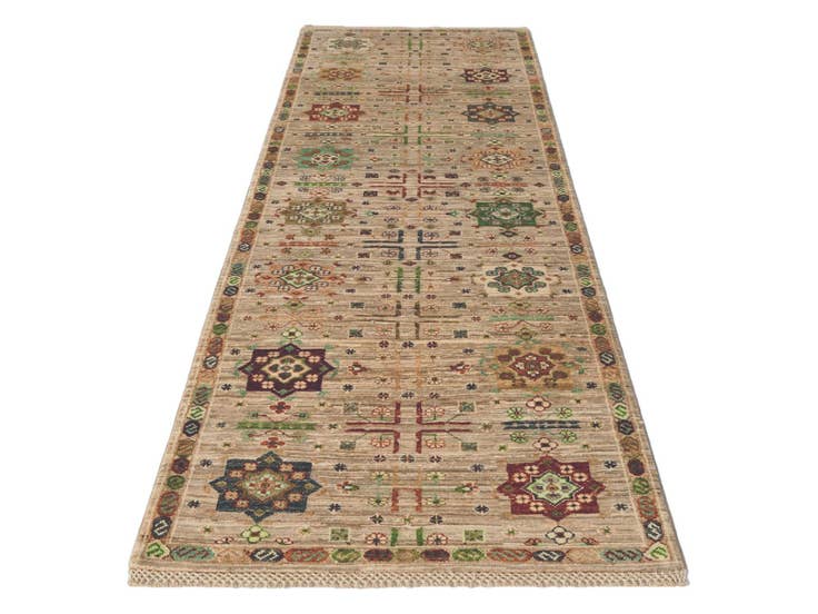 Detail image of 2' 9 x 8' 4 Hand Knotted Ariana Ziegler Runner Rug