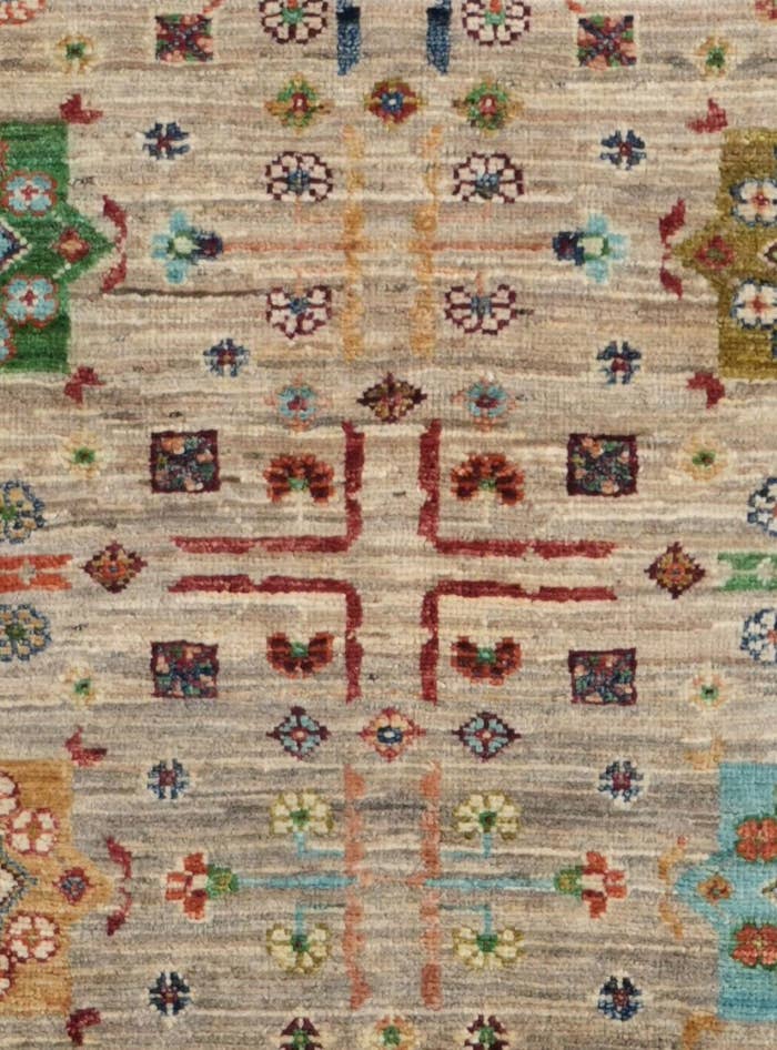 Detail image of 2' 9 x 8' 4 Hand Knotted Ariana Ziegler Runner Rug
