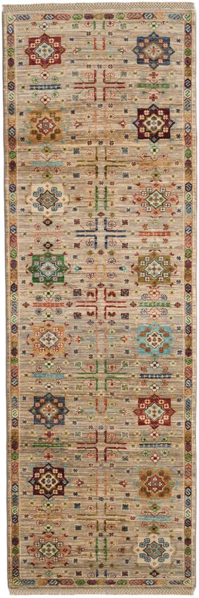 2' 9 x 8' 4 Hand Knotted Ariana Ziegler Runner Rug