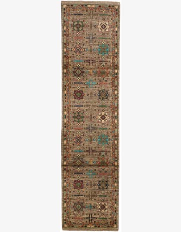 2' 7 x 10' 2 Hand Knotted Ariana Ziegler Runner Rug