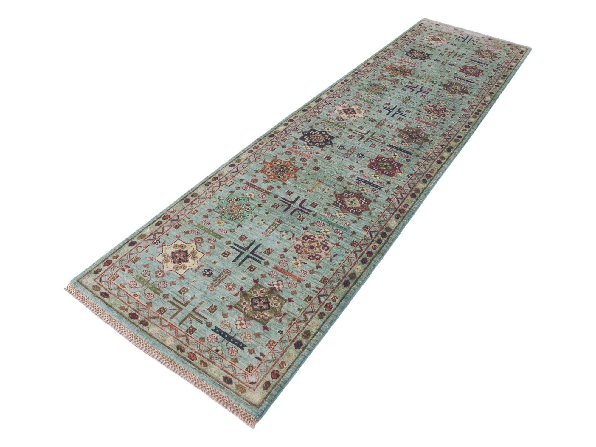 85cm x 305cm Hand Knotted Ariana Ziegler Runner Rug