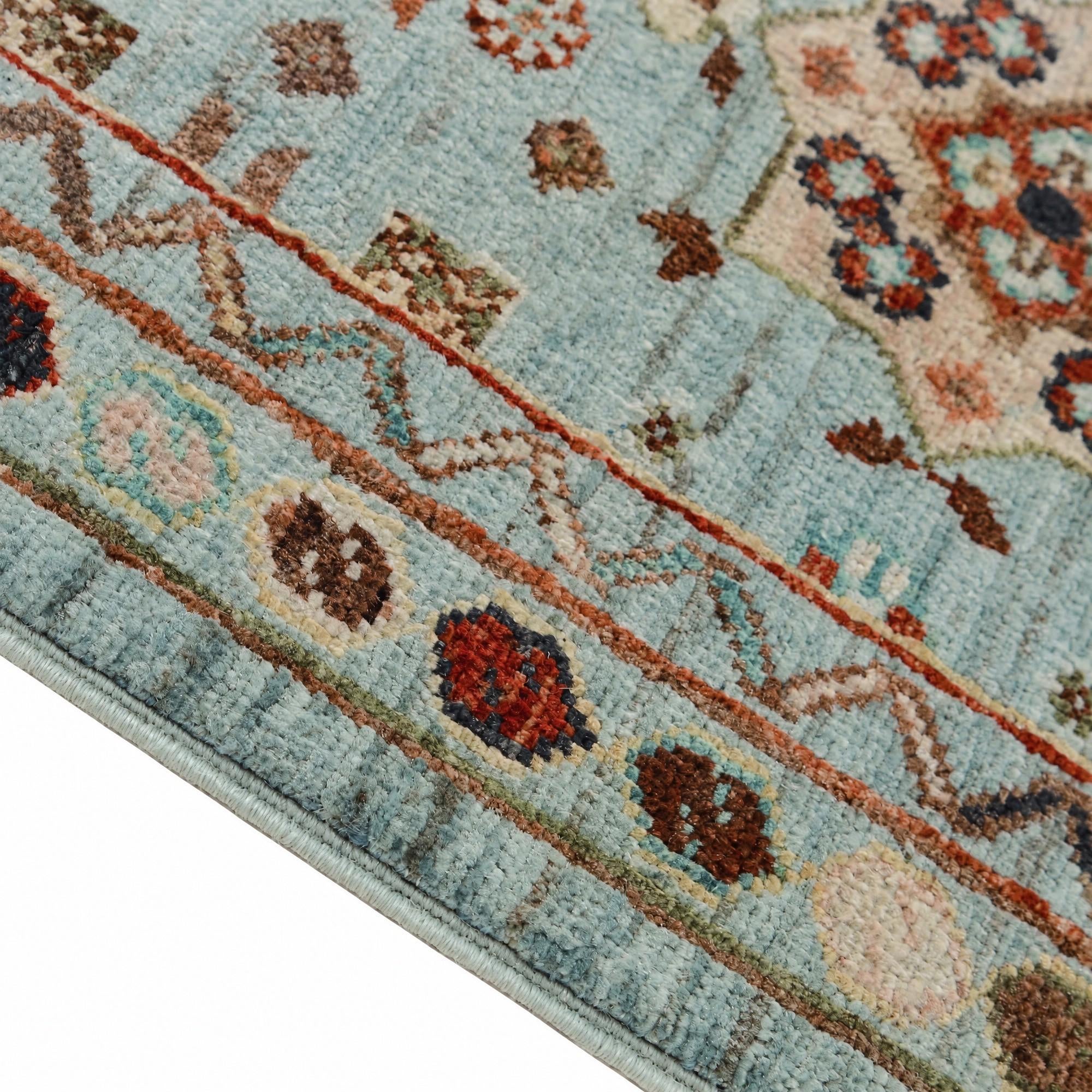 85cm x 305cm Hand Knotted Ariana Ziegler Runner Rug