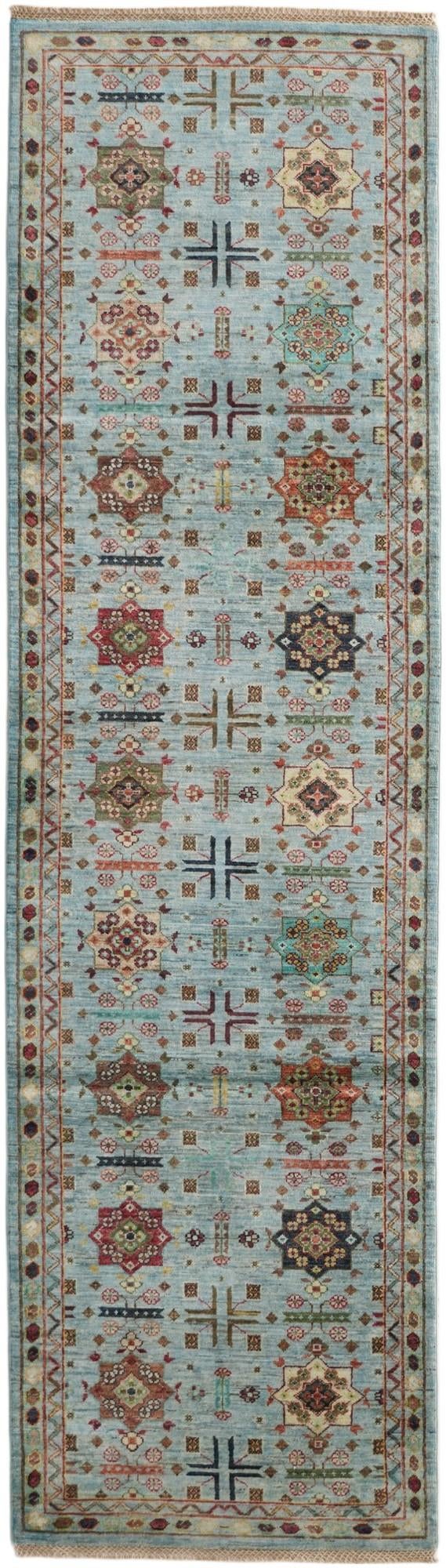 2' 10 x 10' Hand Knotted Ariana Ziegler Runner Rug