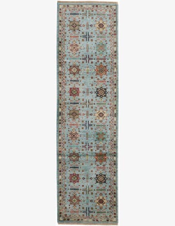 2' 10 x 10' Hand Knotted Ariana Ziegler Runner Rug